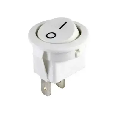 IC-133A Yuvarlak Işıksız Anahtar ON-OFF 2P