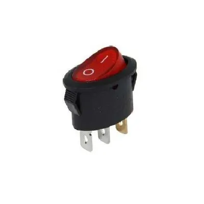 IC-134B Oval Işıklı Anahtar ON-OFF 3P