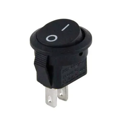 IC-134E Mini Yuvarlak Anahtar Işıksız ON-OFF 2P