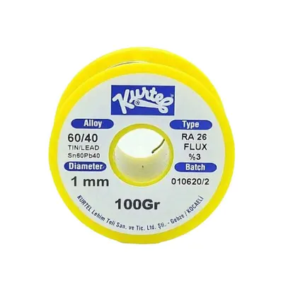 Kurtel Lehim Teli 60/40 - 1mm - 100 Gr