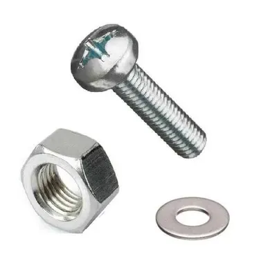 M3x16 YSB Vida Somun ve Pul Seti - 10'lu Paket