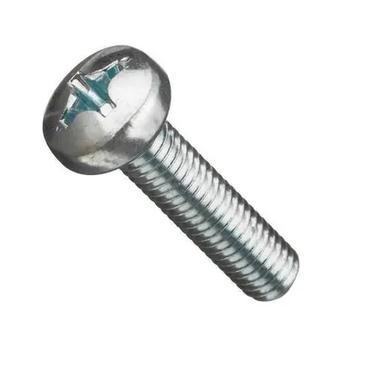 M6x10 YSB Galvaniz(Beyaz) Vida - 10 Adet