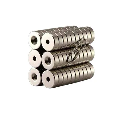 Neodyum Güçlü Mıknatıs Delikli 10x3-4mm - 1 Adet
