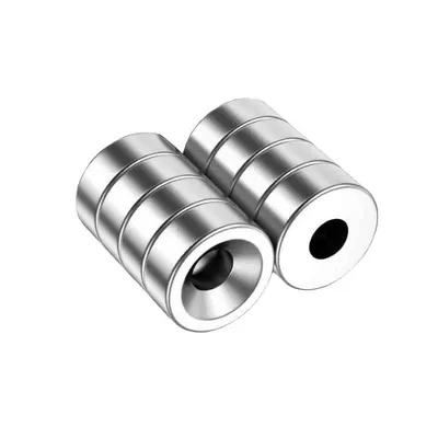 Neodyum Güçlü Mıknatıs Delikli 12x4-4mm - 1 Adet