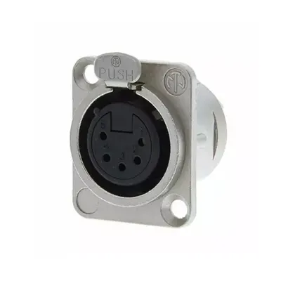 NC5FD-L-1 5 Pin XLR Dişi Şase Konnektör
