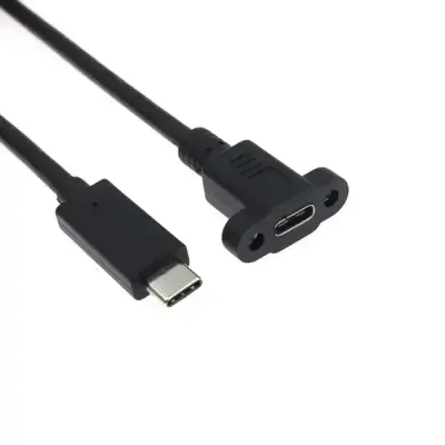 Panel Montajlı Type C USB Uzatma Kablosu - 30cm