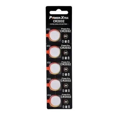 Power-Xtra CR2032 3V Lityum Düğme Pil 5'li