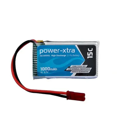 Power-Xtra PX1000XSL - 1S1P - 3.7V 1000mAh Li-Polymer Pil - 15C