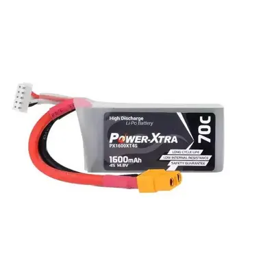 Power-Xtra PX1600XT4S 4S1P 14.8V 1600 mAh Li-Po Pil - 70C
