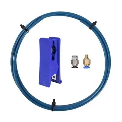 PTFE Tüp ve Kesici Set - Mavi