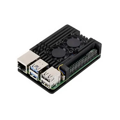 Raspberry Pi 5 Çift Fanlı Alüminyum Kasa