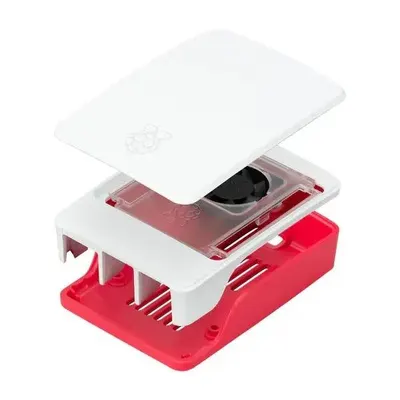 Raspberry Pi 5 Kutu - Kırmızı/Beyaz