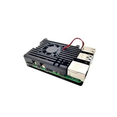 Raspberry Pi 5 Tek Fanlı Alüminyum Kasa