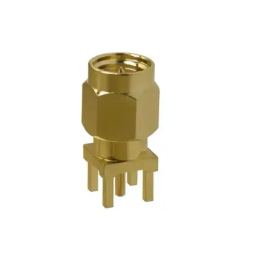 SMA Konnektör Düz Kenar PCB Jack- Erkek