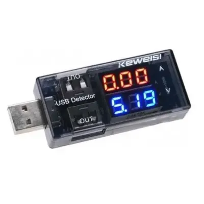 USB Akım ve Gerilim Göstergesi - 2 USB Çıkışlı