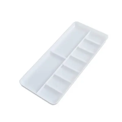 Vallejo HS121 Dikdörtgen 9 Hazneli Plastik Boya Paleti 180x85mm