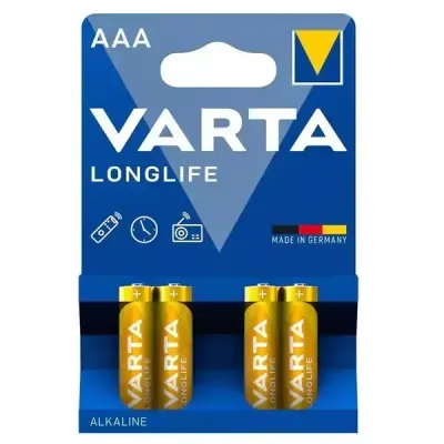 Varta 4103 Longlife AAA 4'lü İnce Kalem Pil