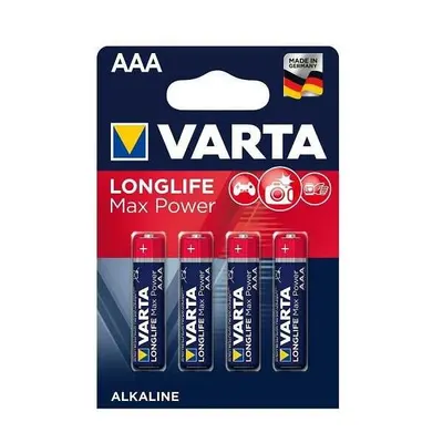 Varta 4703 Longlife Max Power AAA İnce Kalem Pil 4'lü
