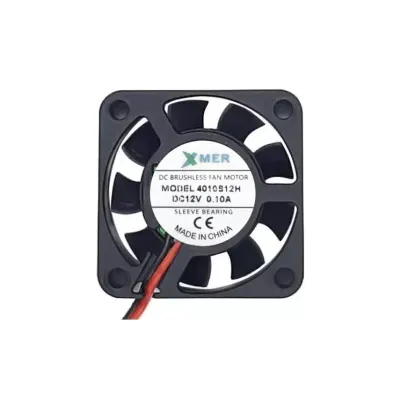 XMER 12V DC 2 Kablo Fan 40x40x10mm