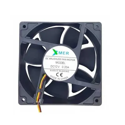 XMER 12V DC 3 Kablo Fan 80x80x15mm