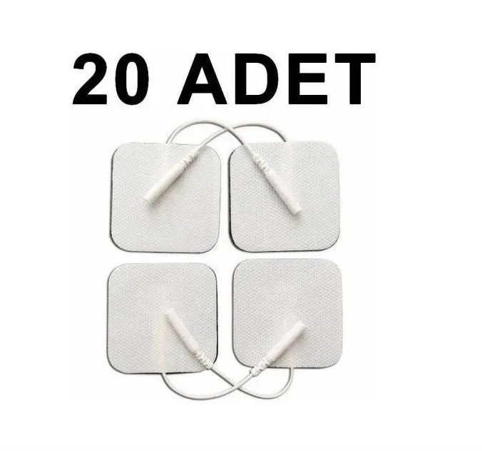 Medkaltec 20 adet tens pediı kablolu yedek elektrot 5x5 tens pedi