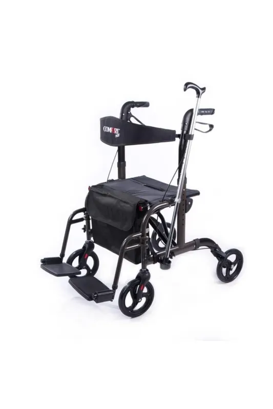 İthal lüx ayak pedallı alüminyum rolatör yürüteç bz9124a