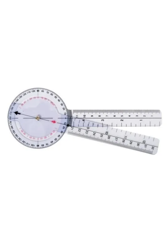 FİZYOPOL Gonyometre 20 cm - Ergonomik Tasarım