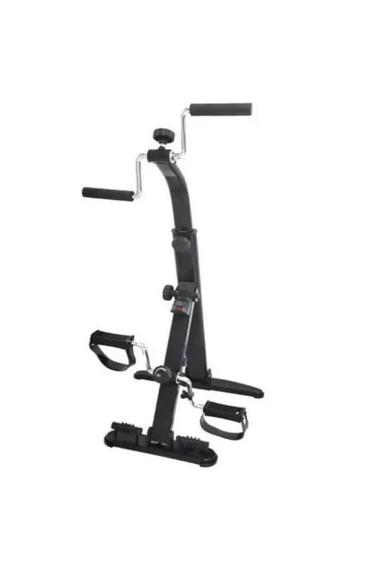 Çift pedallı katlanabilir egzersiz bisikleti siyah