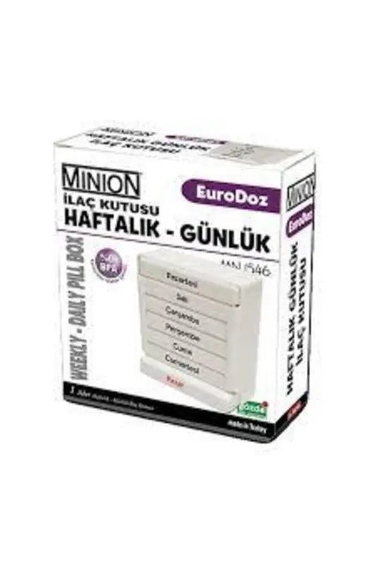 Haftalık günlük çekmeceli i̇laç kutusu