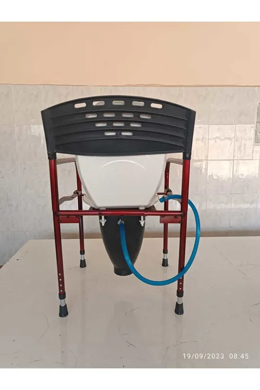 Taharet musluklu hasta tuvaleti klozet yükseltici