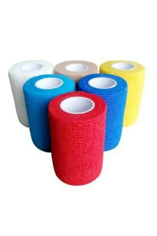 Octacare kendinden yapışkanlı bandaj 10cm x 4,5m sarı renkte 1 kutu 12 adet