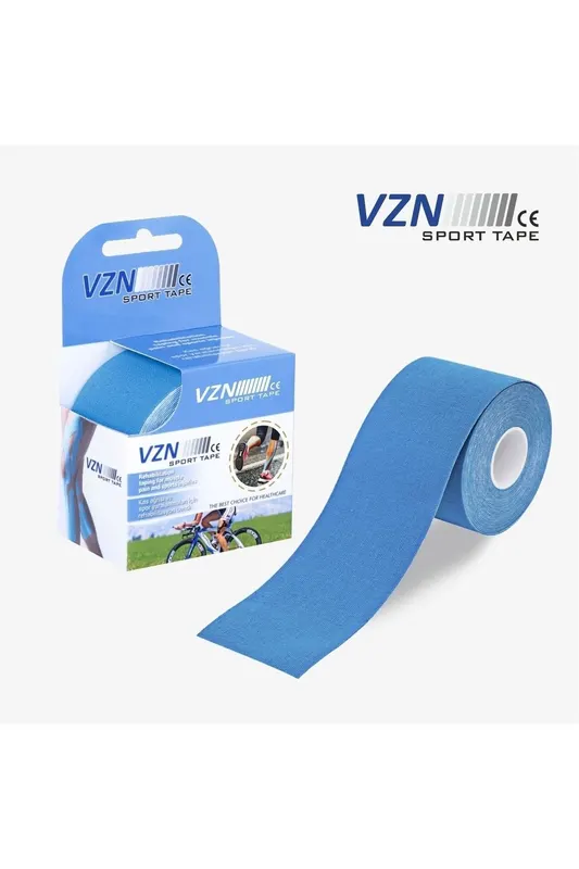 Vzn kinesio sport tape – sporcu ağrı bandı 5m x 5cm mavi 4 adet