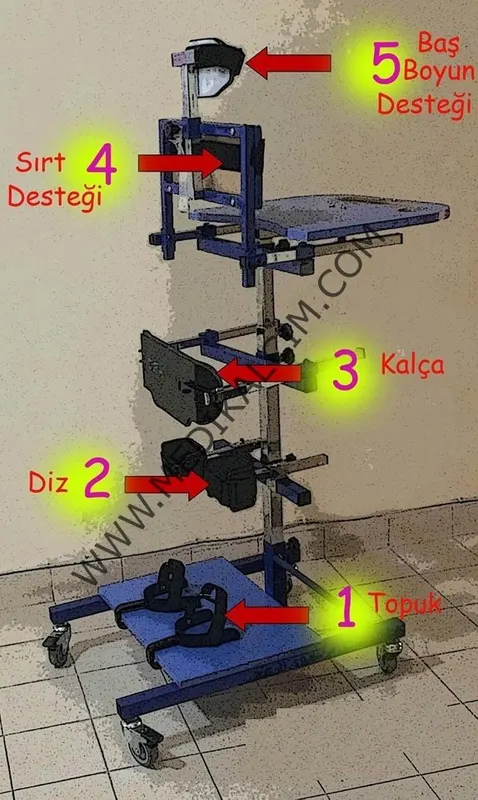 Dik durma sehpası yetişkin 7-12 yaş arası