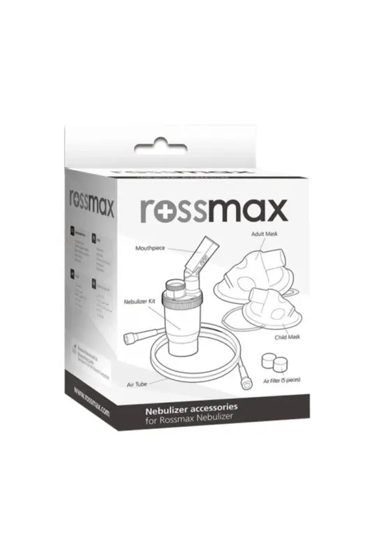 Rossmax Nebulizatör Maske Seti - Yetişkin ve Çocuk Uyumlu