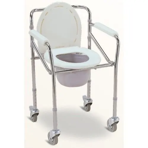 Klozetli Katlanabilir Tekerlekli Sandalye - Ergonomik ve Pratik