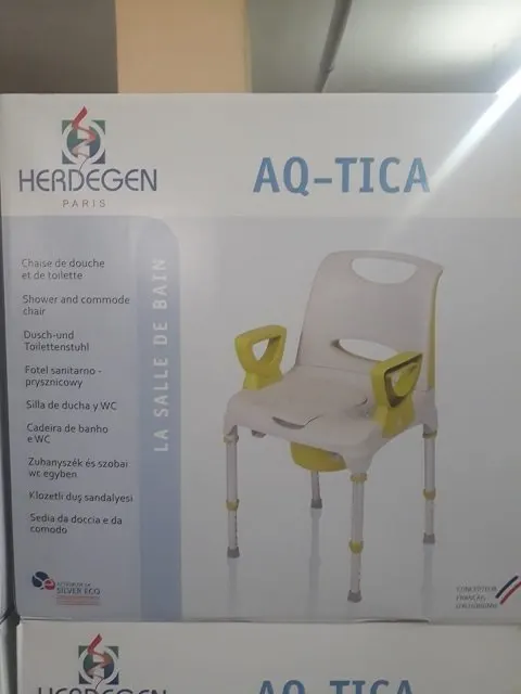 Hasta duş sandalyesi herdegen yüksekliği ayarlanabilir 540350