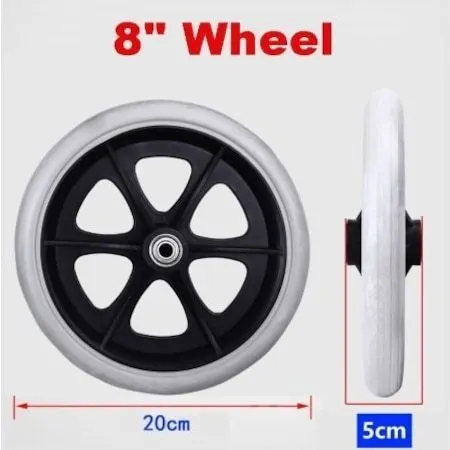 Çağrı Medikal Tekerlekli Sandalye Tekeri - 20 cm, Hızlı Teslimat