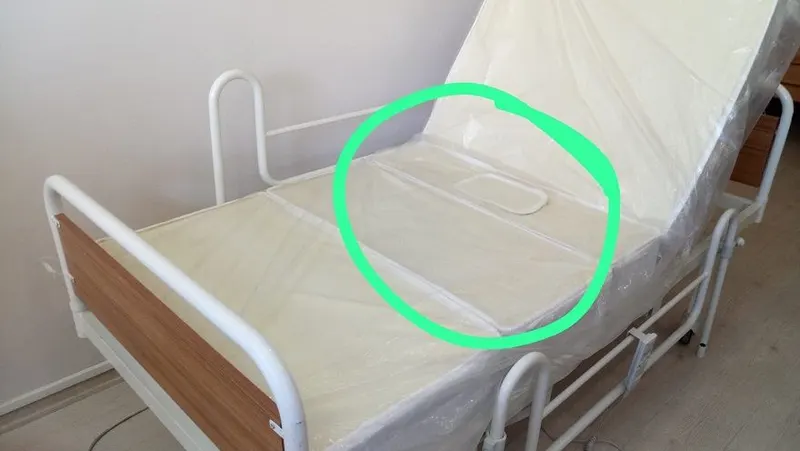 Emek Deri Kılıflı 2 Parça Hasta Yatağı Süngeri