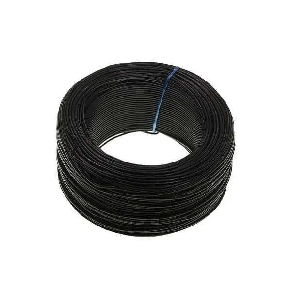 100 Metre Tek Damarlı Montaj Kablosu 24 AWG - Siyah