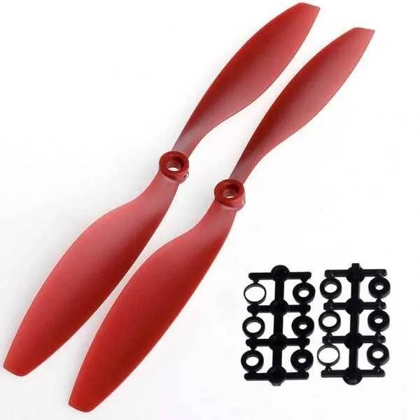 1045 Plastik Drone CW/CCW Pervane Seti-Kırmızı