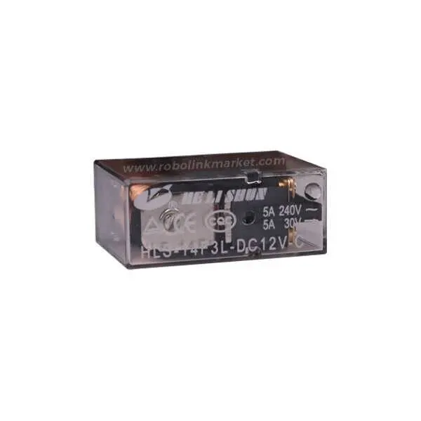 12V 5A Çift Kontak Röle - HLS-14F3L-DC12V-C