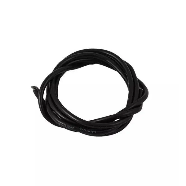 14 AWG Silikon Kablo 1 Metre - Siyah