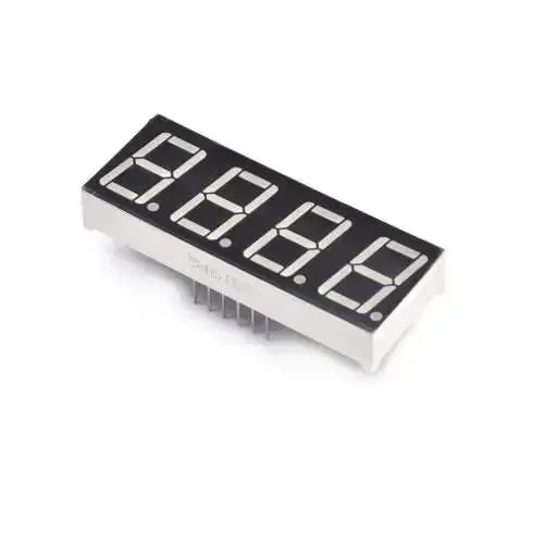 14mm 4'lü Ortak Anot 7 Segment Display/Kırmızı - 0.56inç