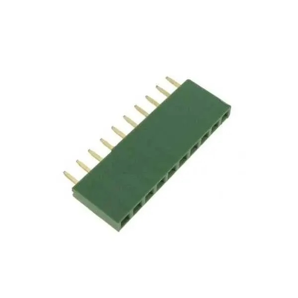 1x10 Pin Dişi Header - Yeşil