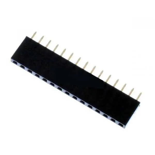 1x15 Pin Dişi Header - Siyah
