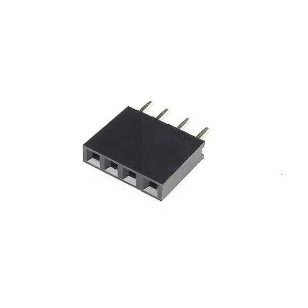 1x4 Pin Dişi Header - Siyah
