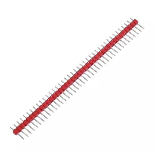1x40 180 Derece Erkek Pin Header - Kırmızı