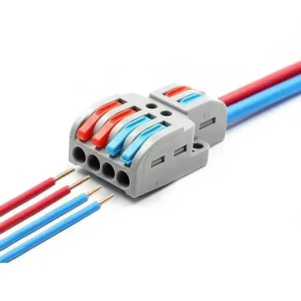 2 Giriş 4 Çıkış Vidasız Klemens - 12-28AWG