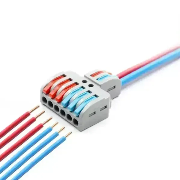2 Giriş 6 Çıkış Vidasız Klemens - 12-28AWG