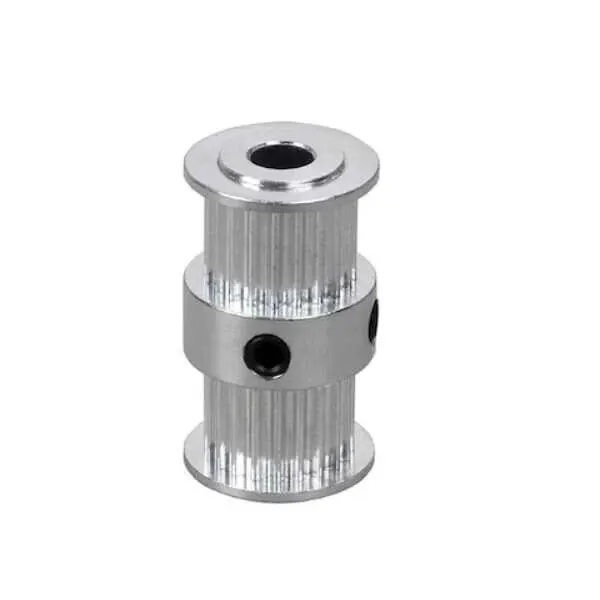 20 Diş GT2 9mm Çift Kafalı Kasnak - 5mm Şaft Çapı